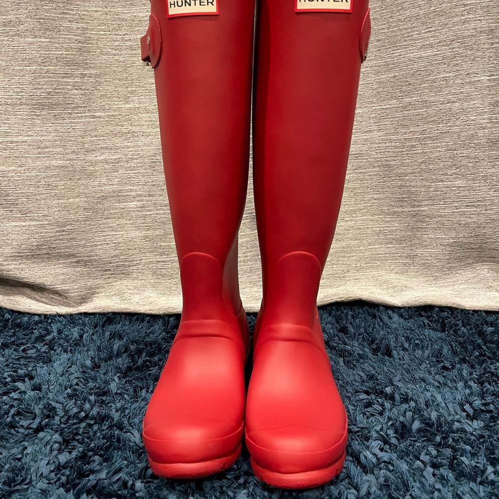 Hunter Red Rain Boots